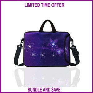 10-Inch Neoprene Laptop Tablet Messenger Bag Sleeve with Adjustable Strap